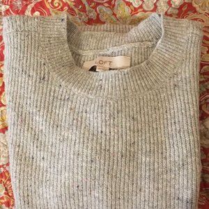 Ann Taylor Loft Speckled Grey Sweater Dress XS
